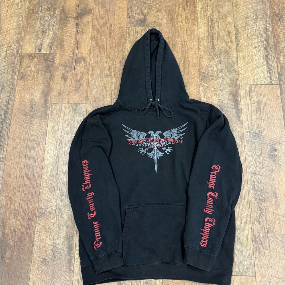 Black orange county choppers y2k Hoodie